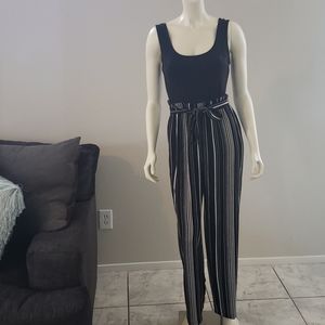 Black and white jumpsuit